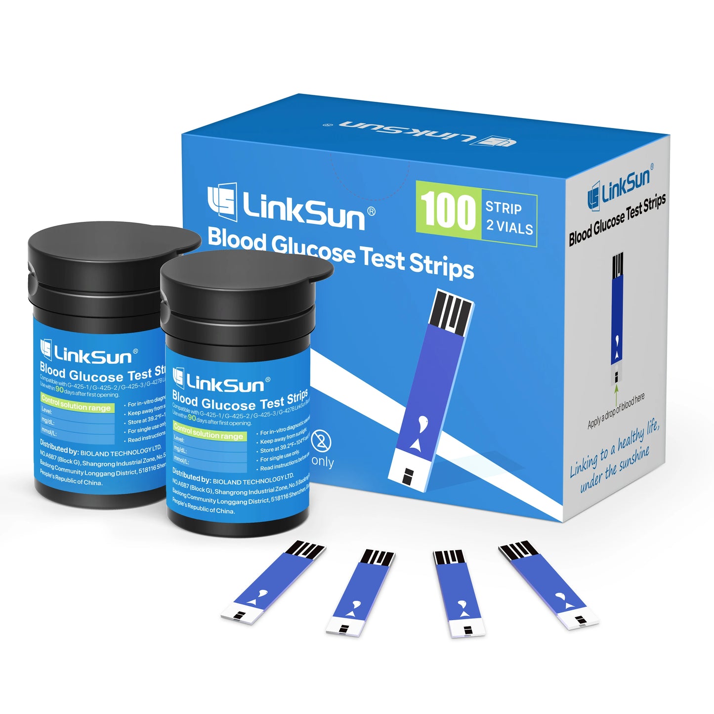 Linksun Blood Glucose Meter G4253 Glucometer Diabetes Tester Kit