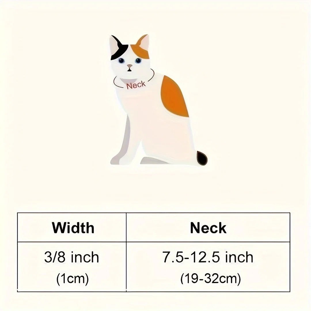WOOFSKY Reflective Breakaway Cat Collars Set With Bells