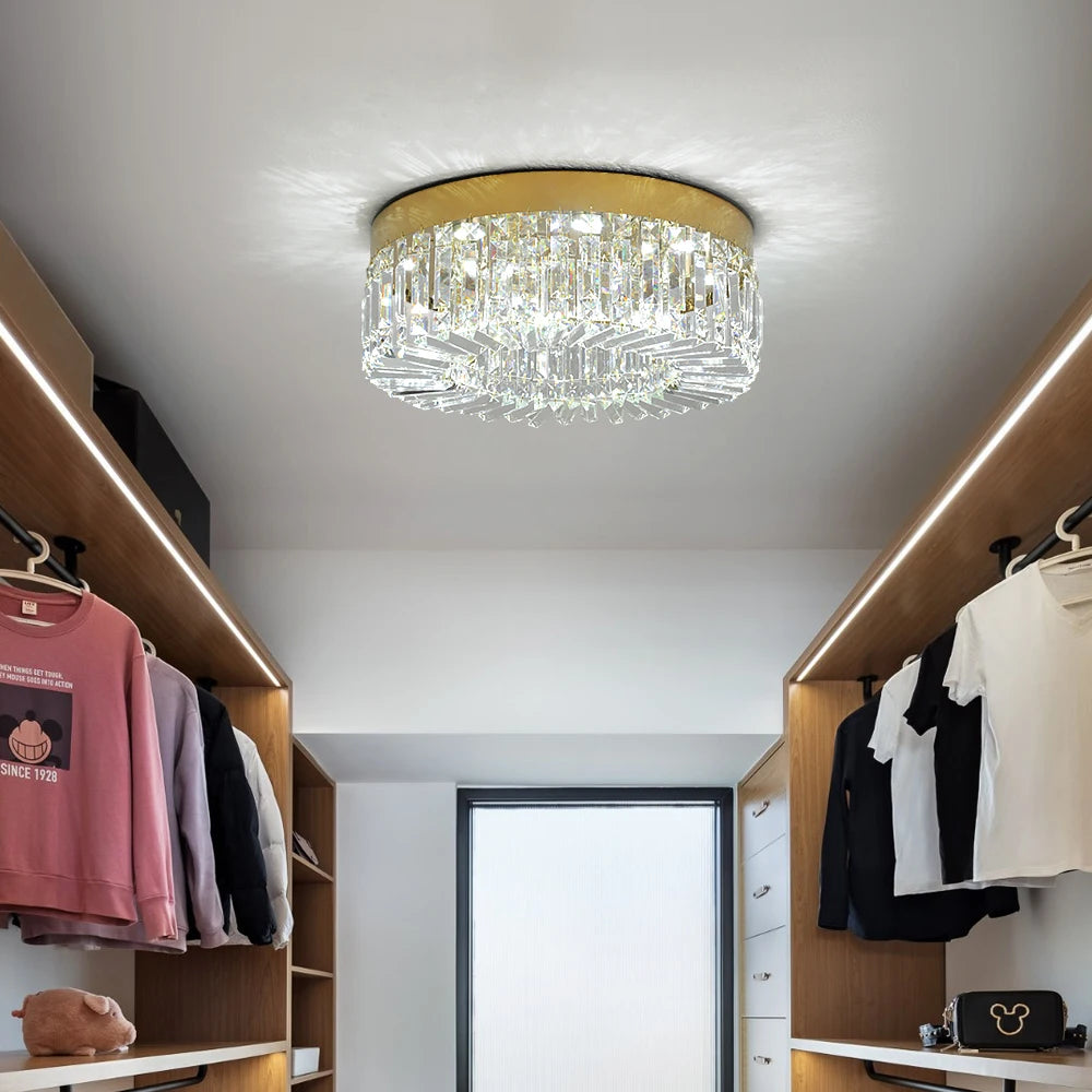 Vetrulus Crystal Ceiling Lamp Modern Chandelier For Living Room