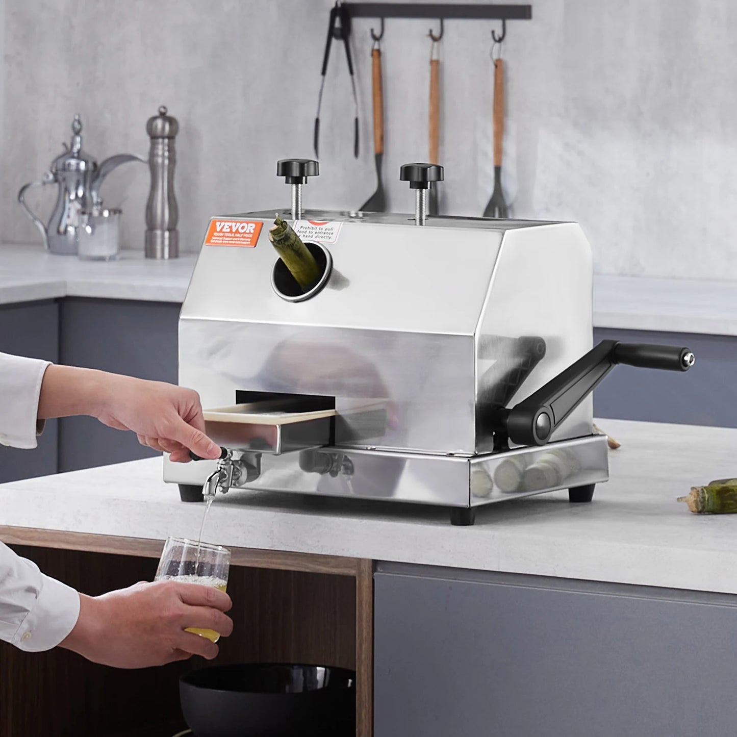 VEVOR Commercial Sugar Cane Juicer 110LBS/H High Output
