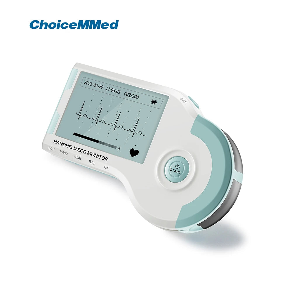 ChoiceMMed Handheld ECG Monitor Real Time Heart Rate Monitoring Electrocardiogram
