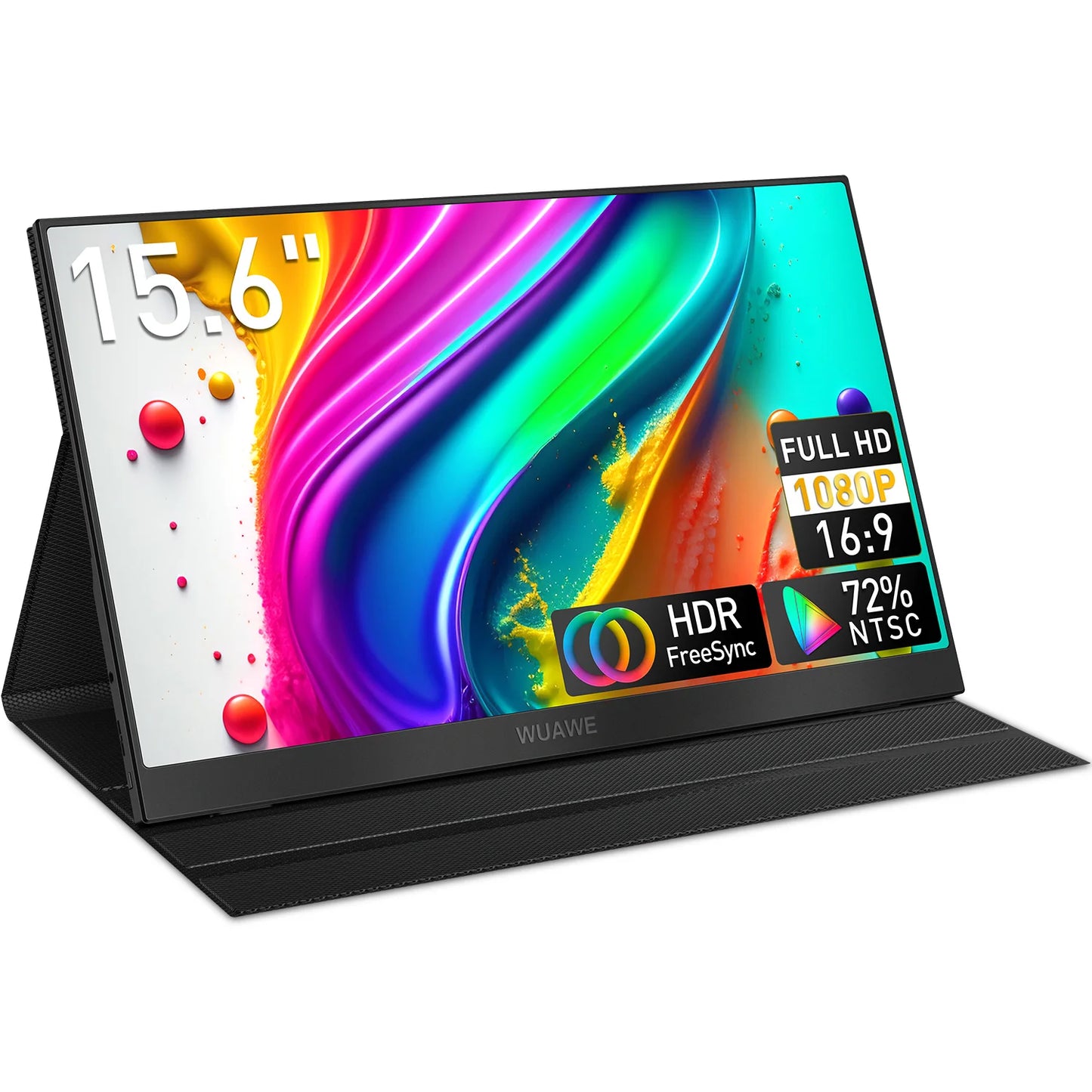 WUAWE Portable Monitor 1080P HDR USB-C HDMI External Second Screen