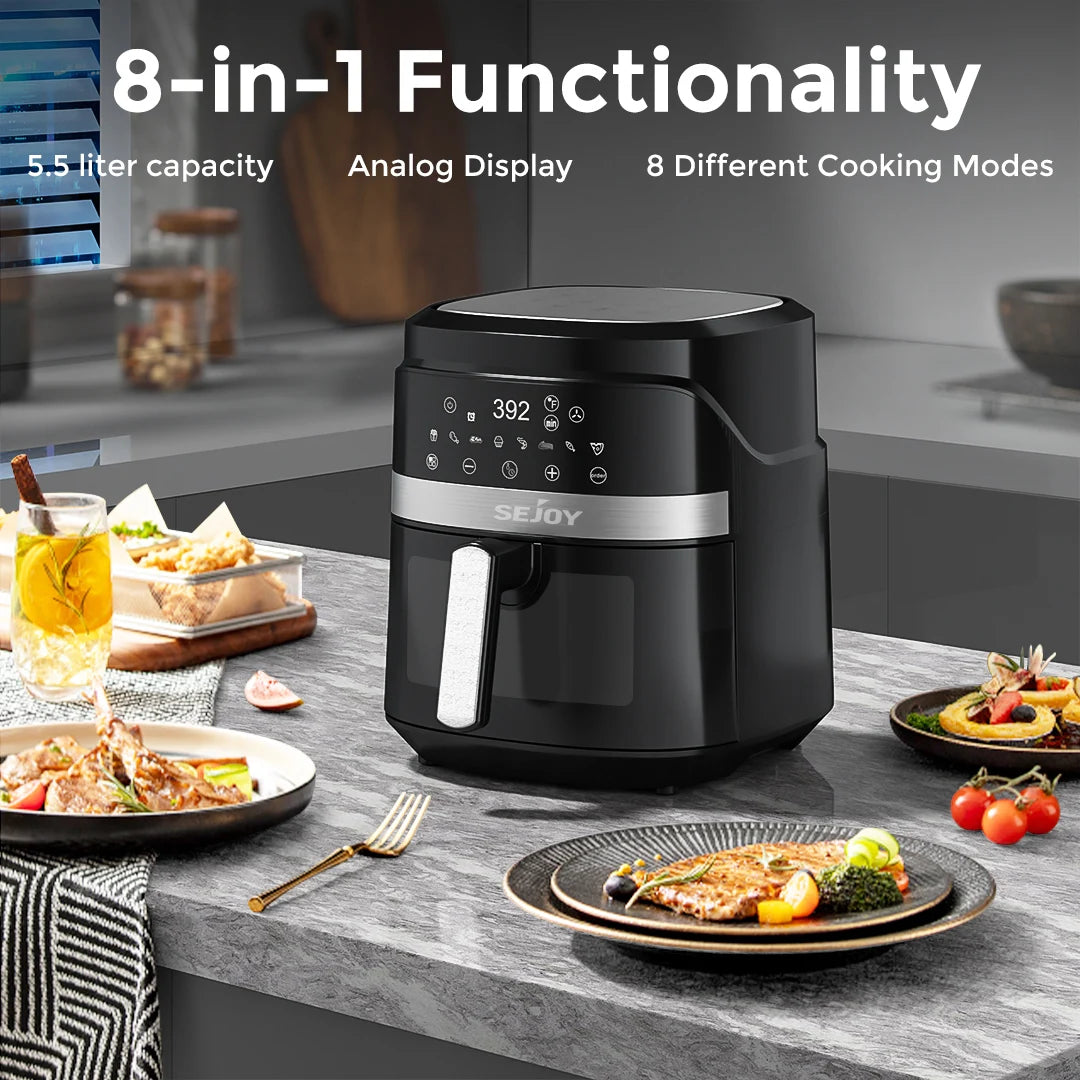 SEJOY 8-In-1 Air Fryer Oven Oilless Cooker For Healthier Meals