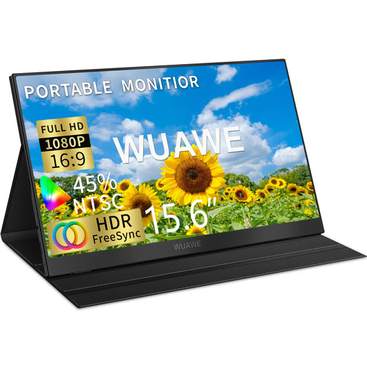 WUAWE Portable Monitor USB C HDMI Travel External Second Screen