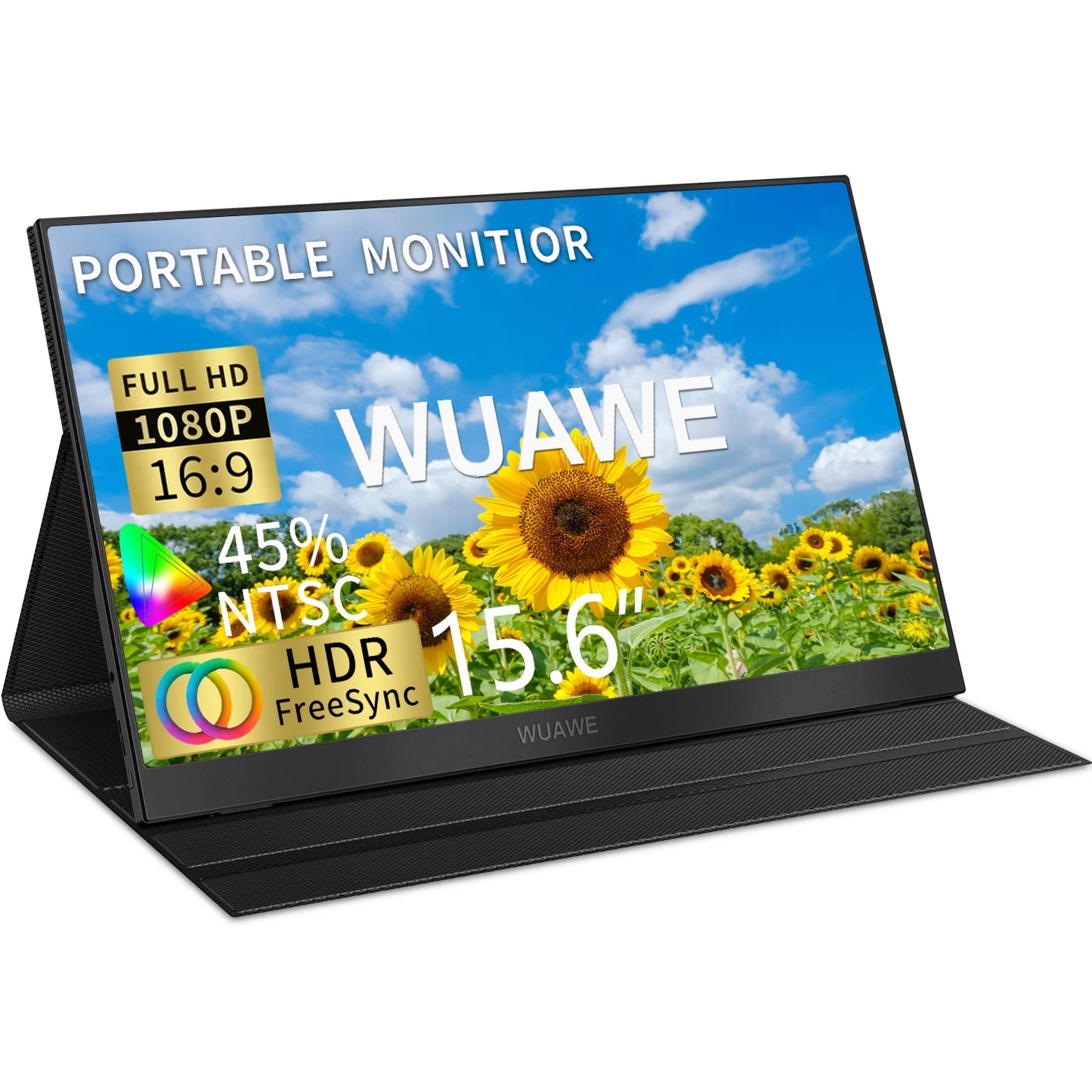 WUAWE Portable Monitor 1080p USB C HDMI HDR Travel Screen