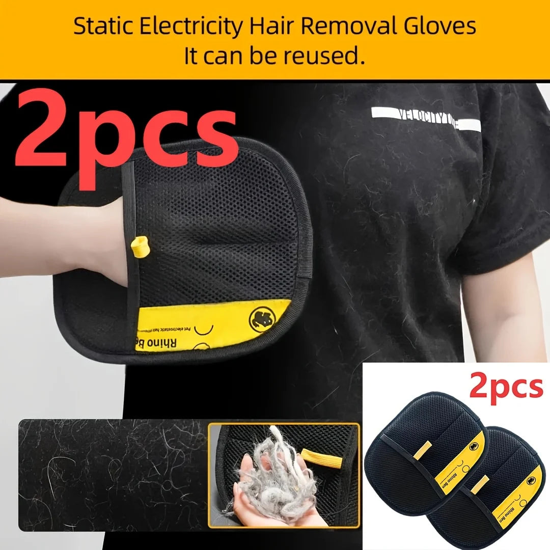 Pet Hair Removal Gloves Double-Sided Grooming Anti-Shedding