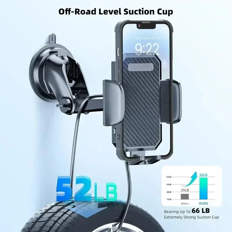 Universal 360 Degree Car Phone Holder With Strong Suction Cup