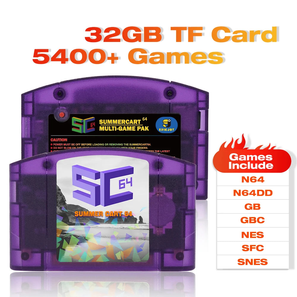 EPICJOY SC64 Open Source N64 Emulator Card