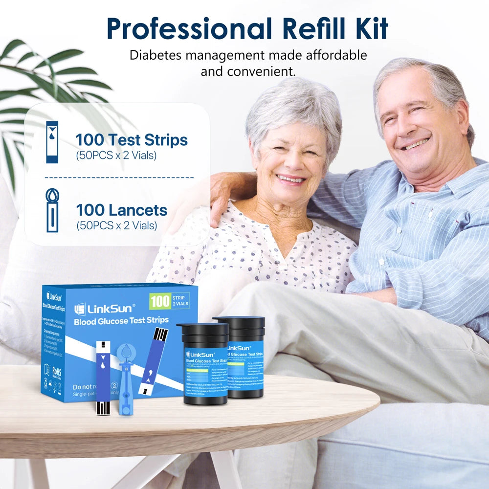 Linksun Blood Glucose Monitor G-425-1 Diabetes Testing Kit