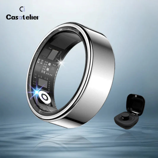 Casatelier Wearable Smart Ring IP68 Waterproof SpO2 Heart Rate Monitor