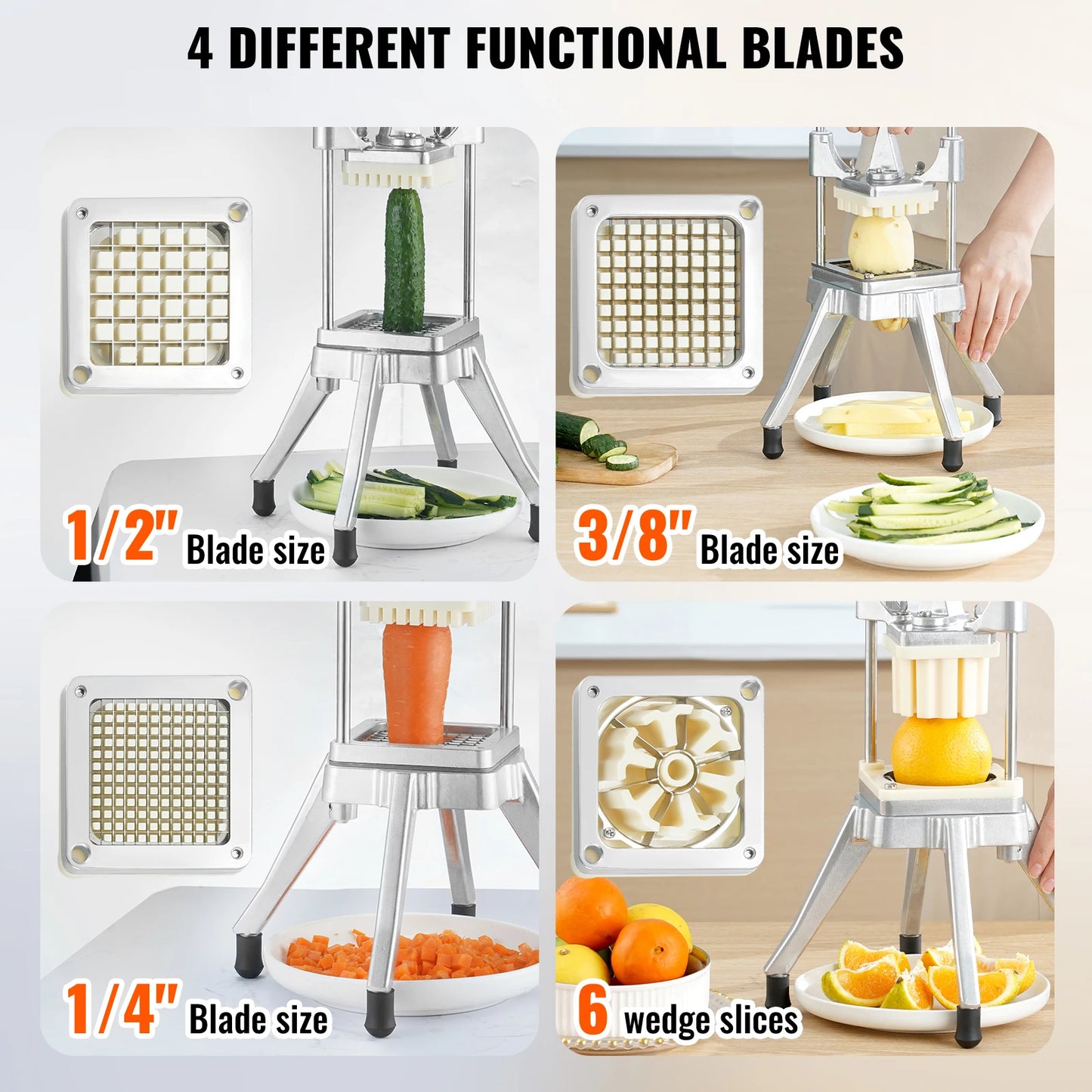 VEVOR Commercial Vegetable Dicer Cutter For Fruits And Vegetables