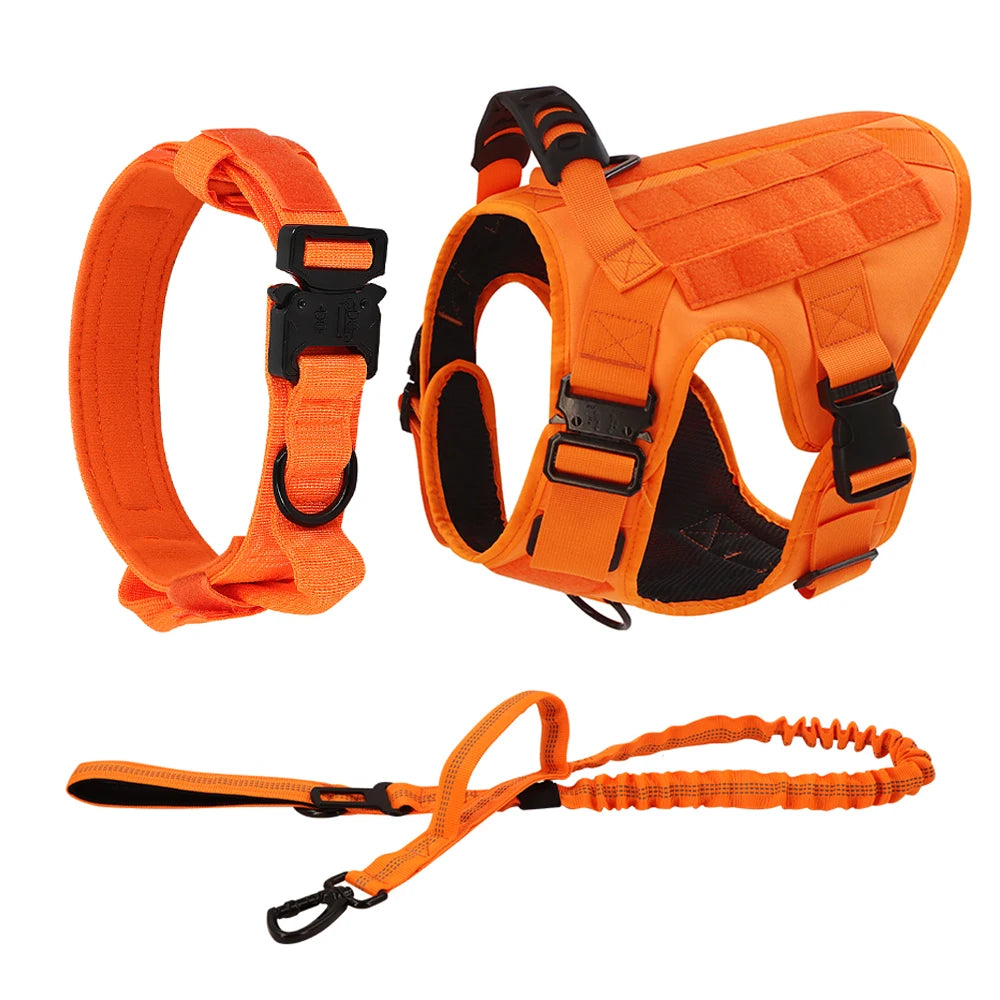 PETRAVEL Dog Harness Tactical Vest Adjustable Padded Nylon