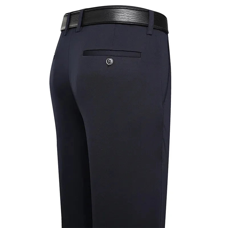 ENWEIGE Men Suit Pants Business Casual Trousers