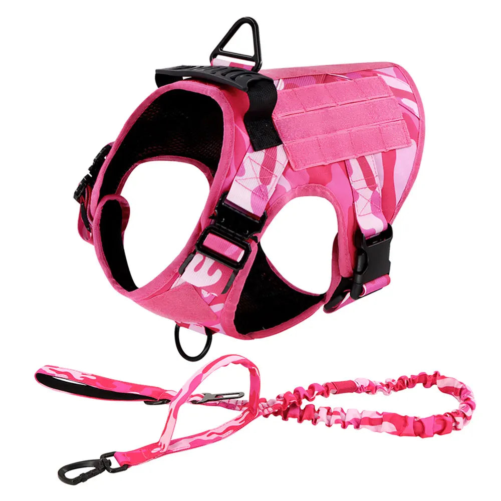 PETRAVEL Dog Harness Tactical Vest Adjustable Padded Nylon
