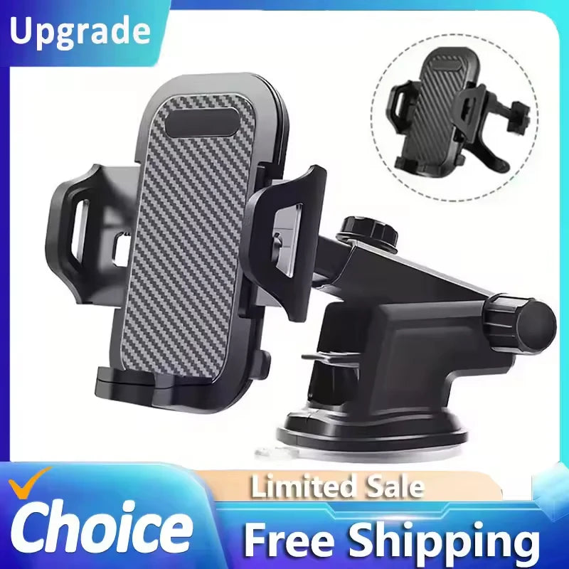 Universal 360 Degree Car Phone Holder With Strong Suction Cup