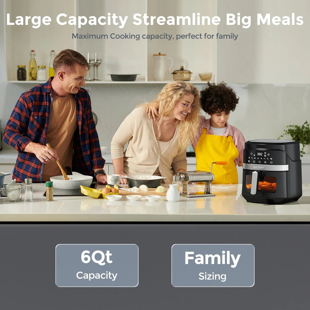 SEJOY 8-In-1 Air Fryer Oven Oilless Cooker For Healthier Meals
