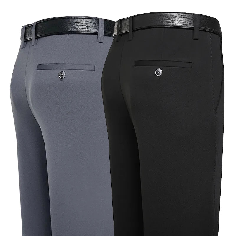 ENWEIGE Men Suit Pants Business Casual Trousers