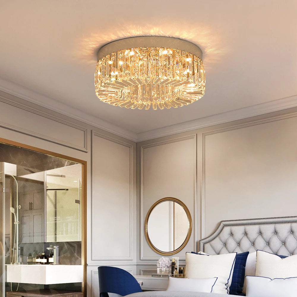 Vetrulus Crystal Ceiling Lamp Modern Chandelier For Living Room