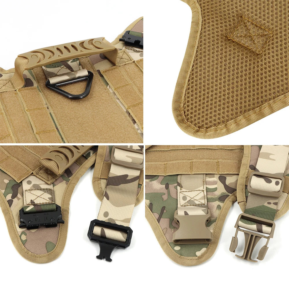 Tactical Dog Harness Leash Set