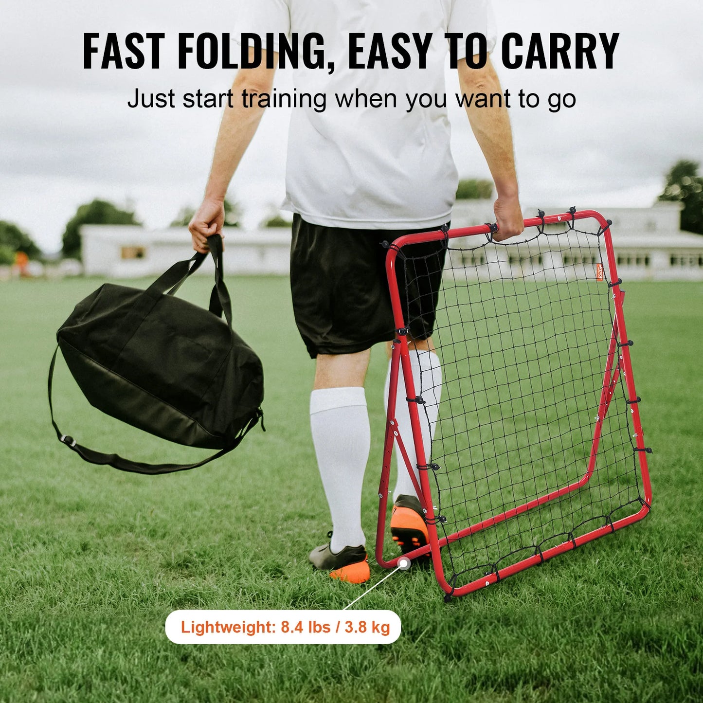 VEVOR Soccer Rebounder Net Portable Training Equipment