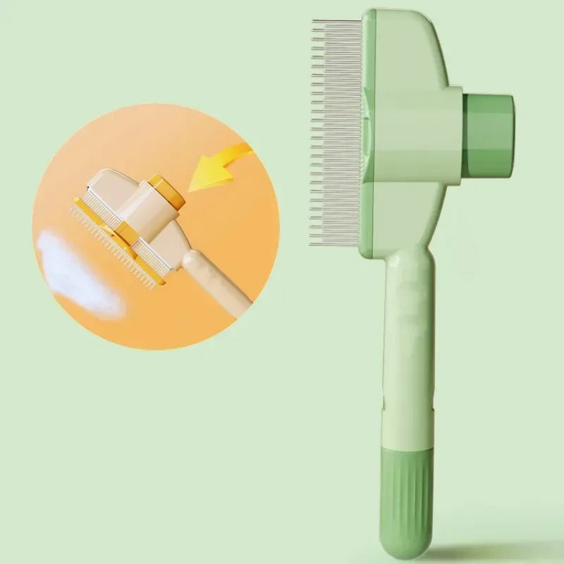 Self Cleaning Dog Comb Pet Hair Remover Massage Grooming Brush