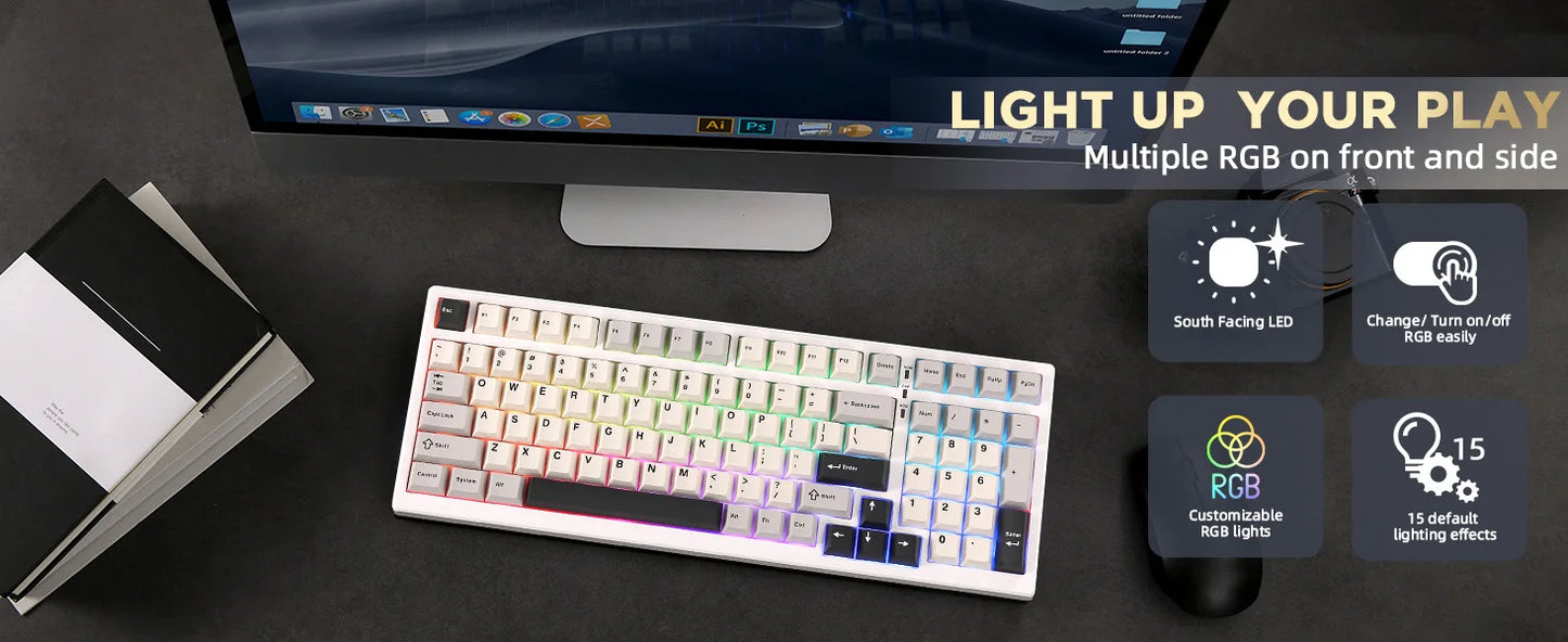 YUNZII YZ98 Mechanical Gaming Keyboard With Hot Swap Gasket