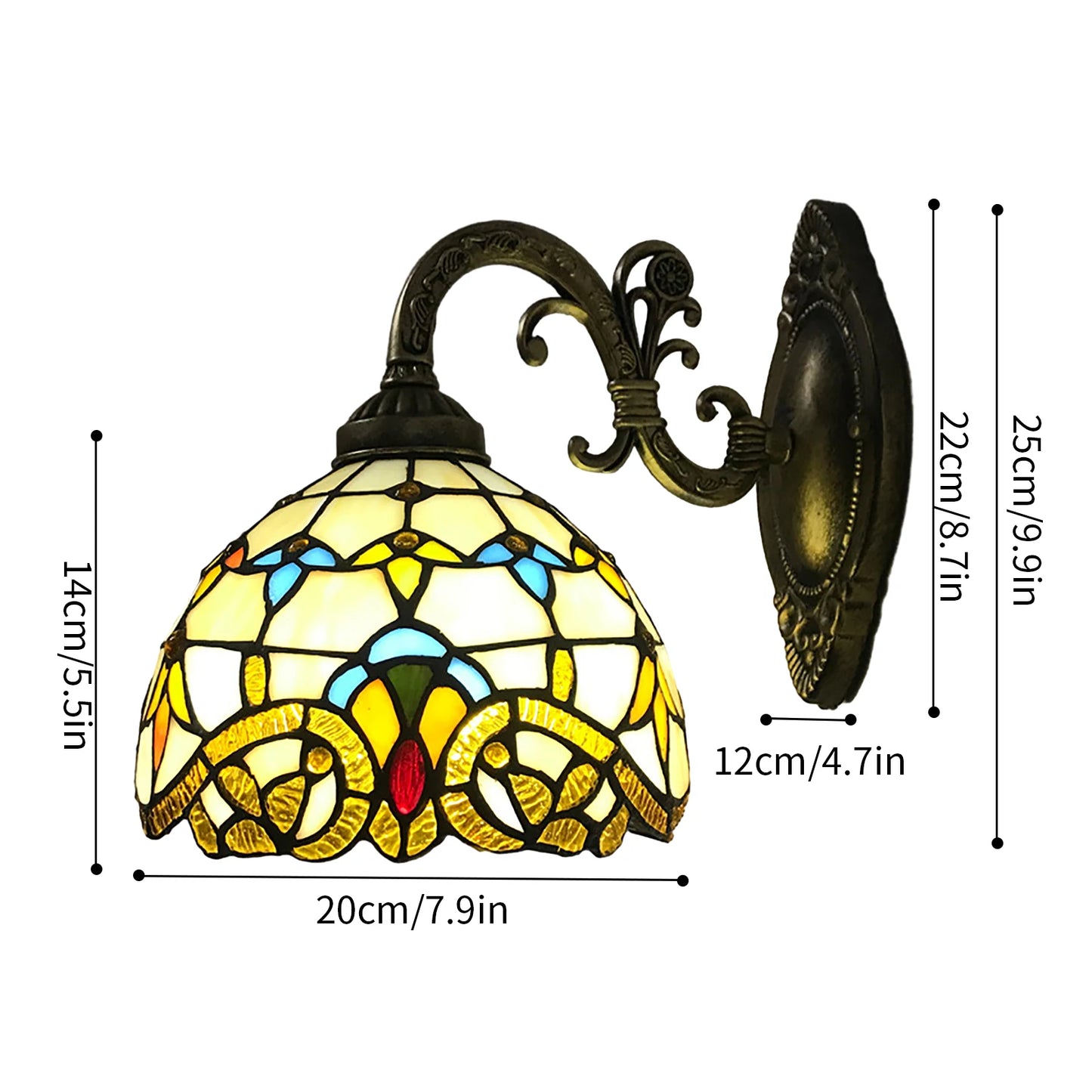 Vintage Style Wall Lamp Dome Light For Living Room