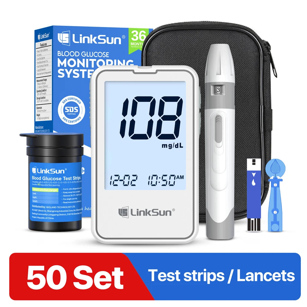 Linksun Blood Glucose Monitor G-425-1 Diabetes Testing Kit
