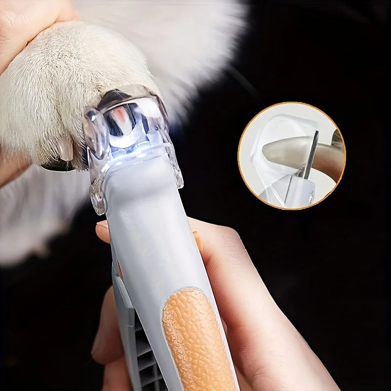 LED Light Pet Nail Clipper With Magnifier For Dogs And Cats