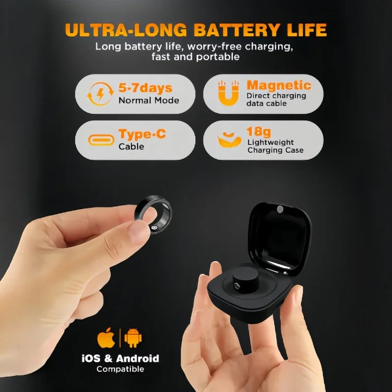 Casatelier Wearable Smart Ring With SpO2 Heart Rate Sleep Tracking