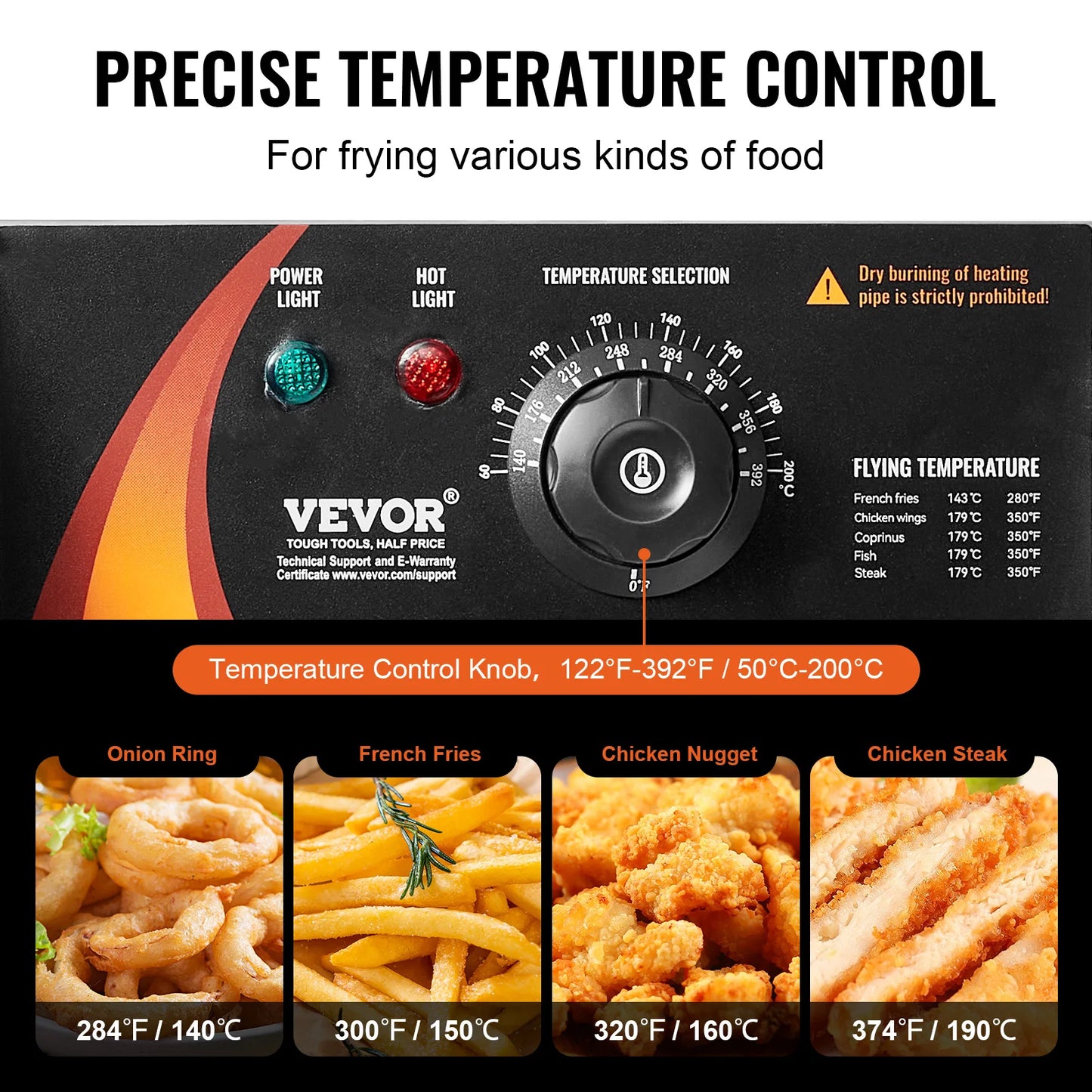 SucceBuy Electric Deep Fryer Dual Tank Removable Tanks Commercial