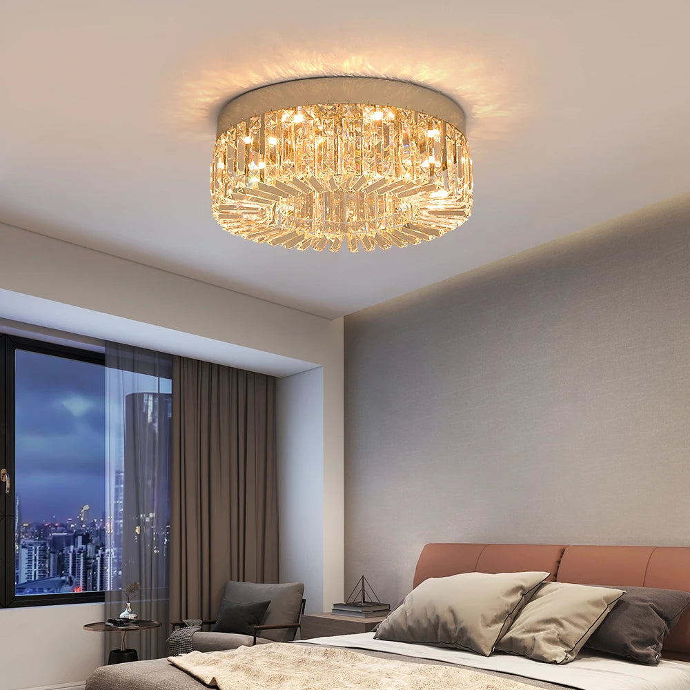 Vetrulus Crystal Ceiling Lamp Modern Chandelier For Living Room