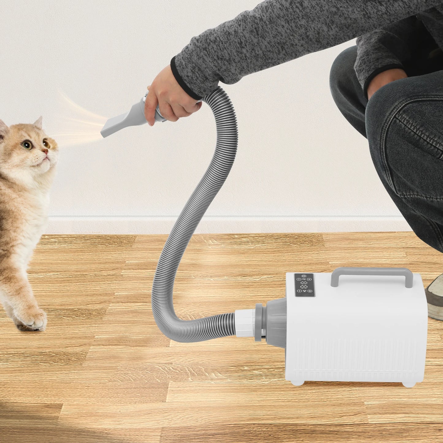 Nine Speeds Pet Dog Hair Dryer With Adjustable Temperature