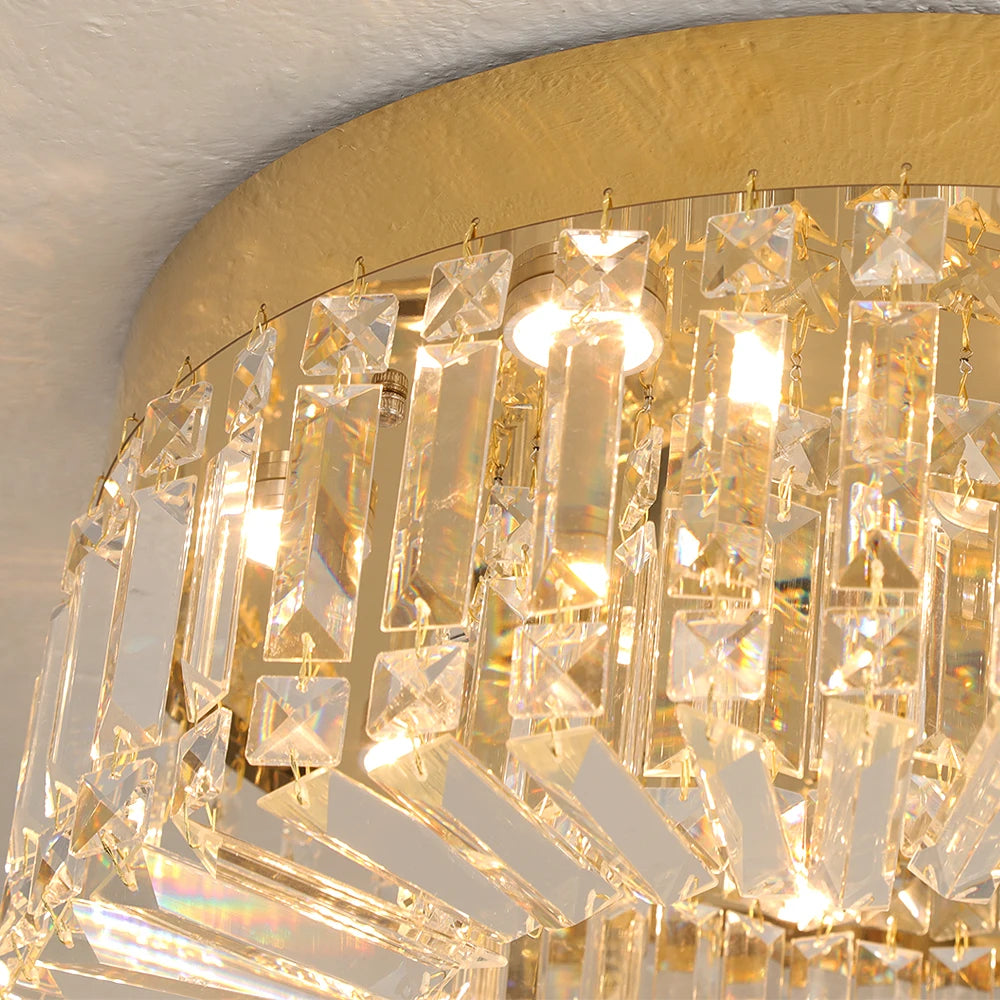 Vetrulus Crystal Ceiling Lamp Modern Chandelier For Living Room