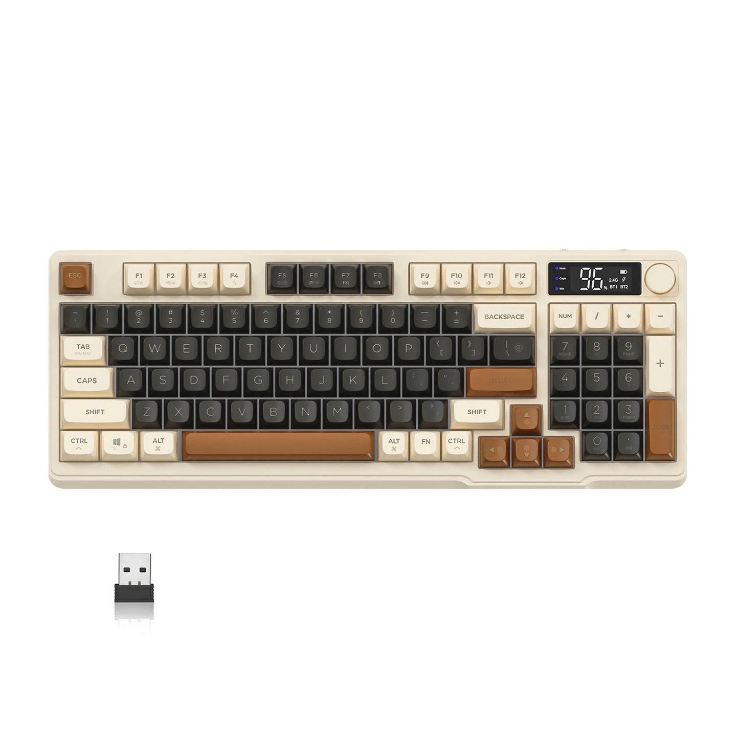 Attack Shark Ziyou Lang Wireless Gaming Keyboard With Display Screen And Knob