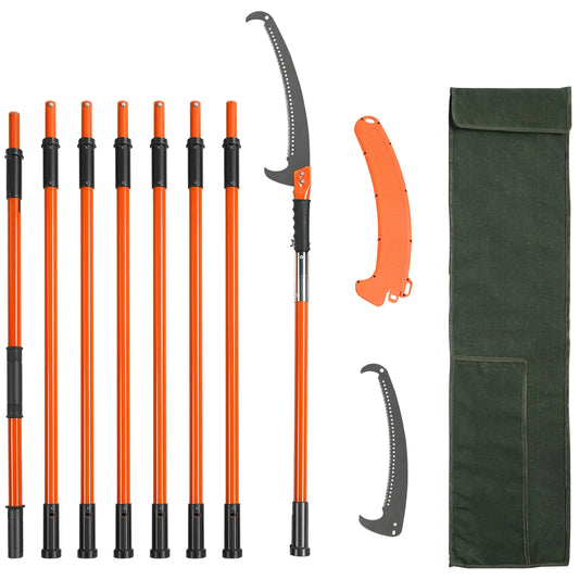 SucceBuy Telescopic Extendable Pole Saw Pruner With Aluminum Handle