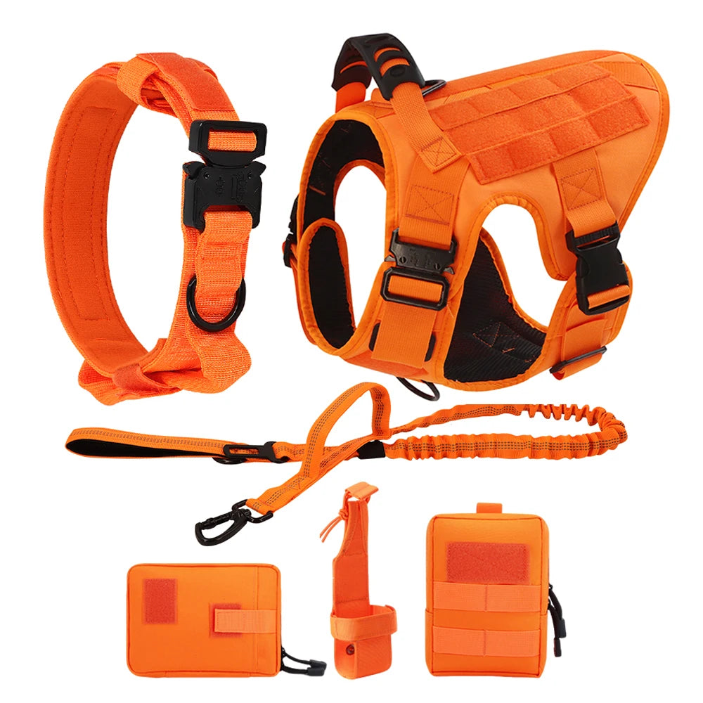 PETRAVEL Dog Harness Tactical Vest Adjustable Padded Nylon
