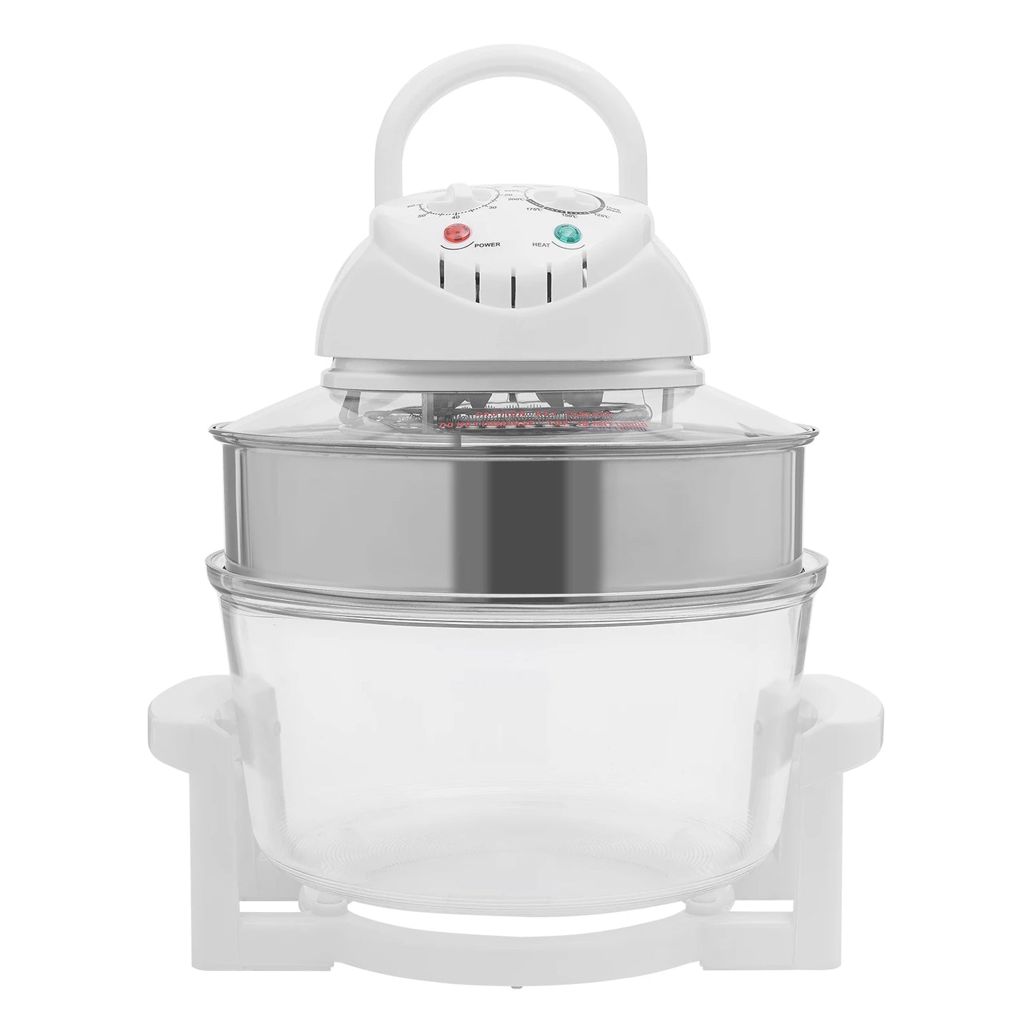 Visual Air Fryer 1200-1400W 360 Degree Hot Air Circulation Oil Free Cooker