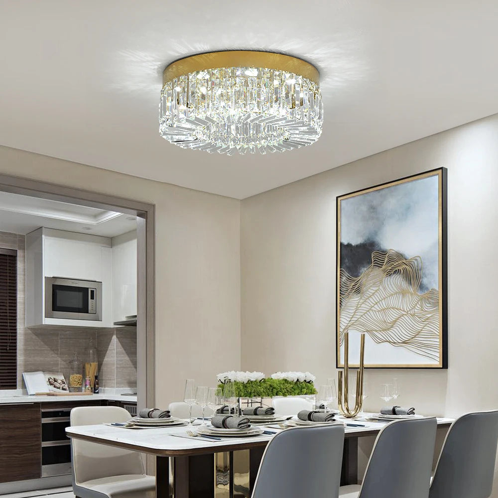 Vetrulus Crystal Ceiling Lamp Modern Chandelier For Living Room