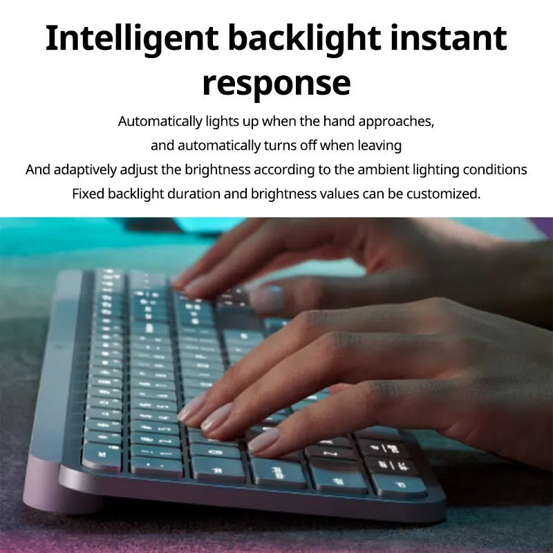 Logitech MX Keys S Wireless Bluetooth Keyboard Multi-Device Connection Backlit