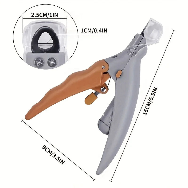 LED Light Pet Nail Clipper With Magnifier For Dogs And Cats
