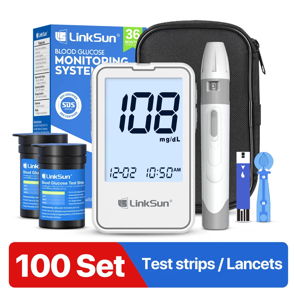 Linksun Blood Glucose Monitor G-425-1 Diabetes Testing Kit