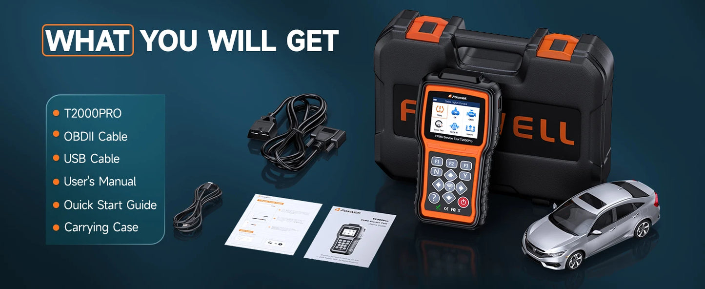 Foxwell T2000 Pro TPMS Relearn Tool For Auto Diagnostics
