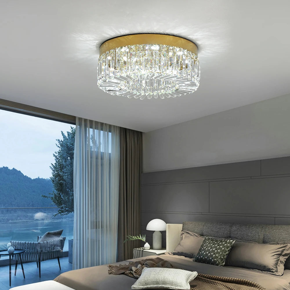 Vetrulus Crystal Ceiling Lamp Modern Chandelier For Living Room
