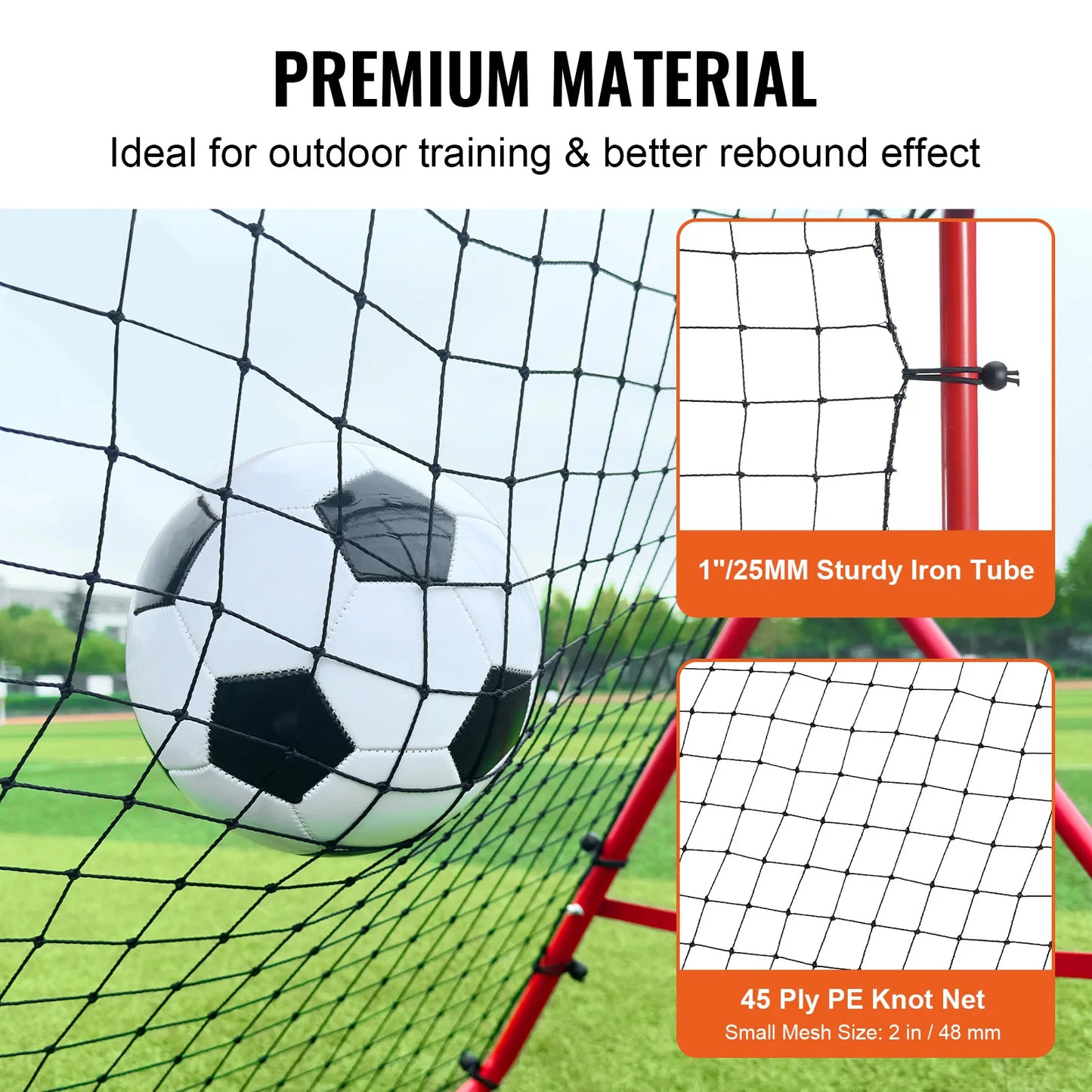 VEVOR Soccer Rebounder Net Portable Training Equipment