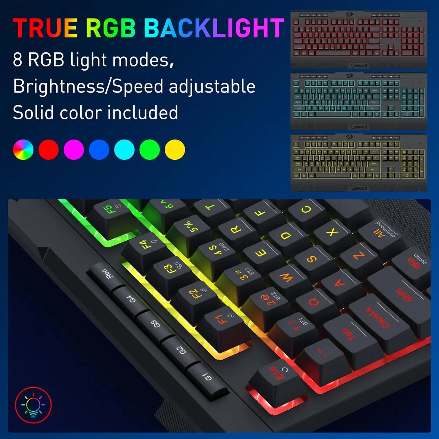 Redragon S151 Pro Wireless Gaming Keyboard And Mouse Combo