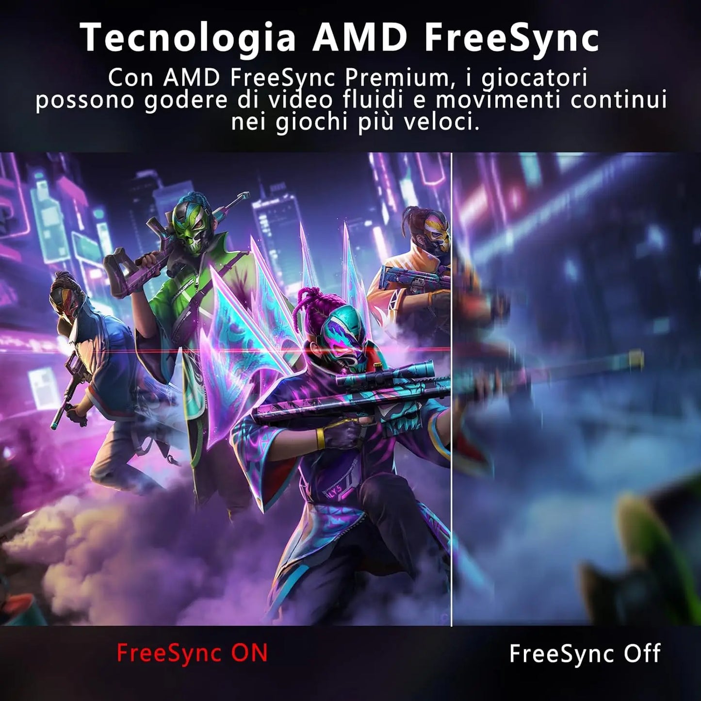 FYHXele 180Hz Gaming Monitor 1ms Response Time HDR G Sync