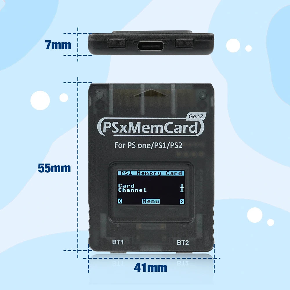 BitFunx PSxMemCard Gen2 SD2PSX With MicroSD Card For PS1 PS2