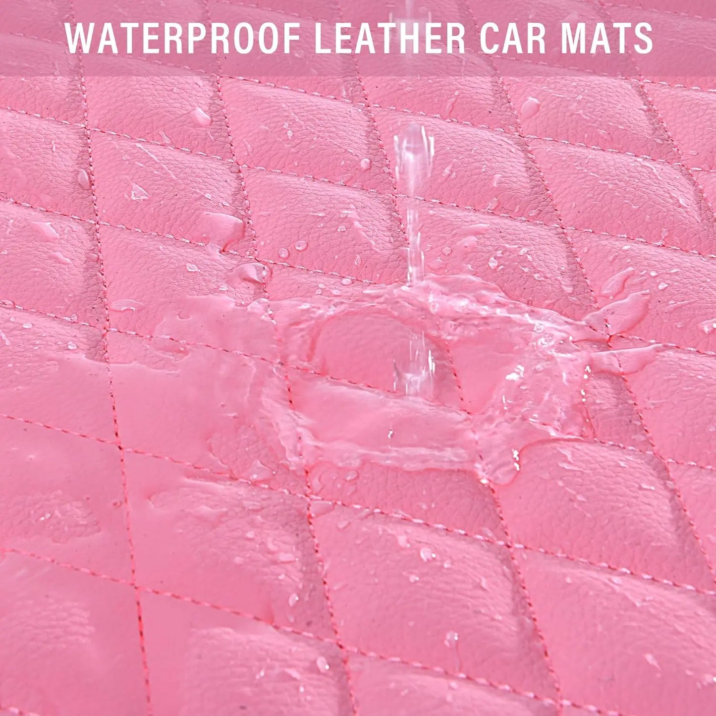 Bling Diamond Car Mats With Rhinestones Glitter Anti Slip Waterproof