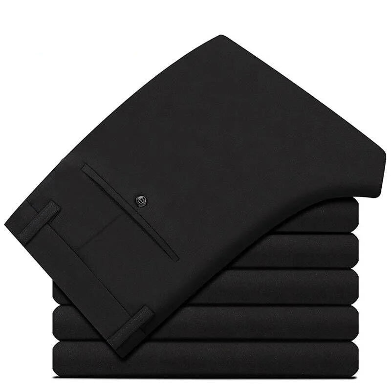 GOZBKF Mens Spring Autumn Business Dress Pants For Office